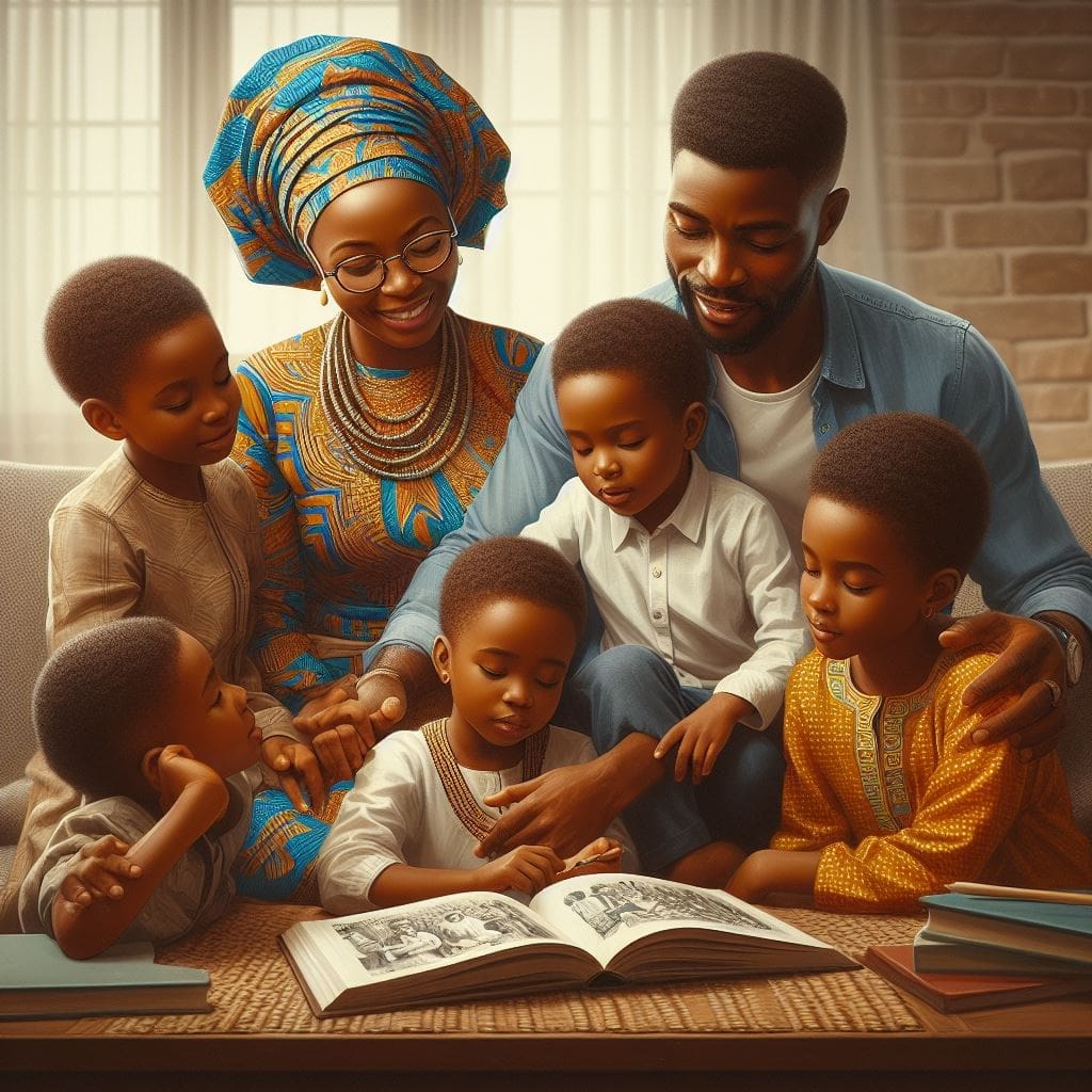 Image of an African Family showing parenting leadership