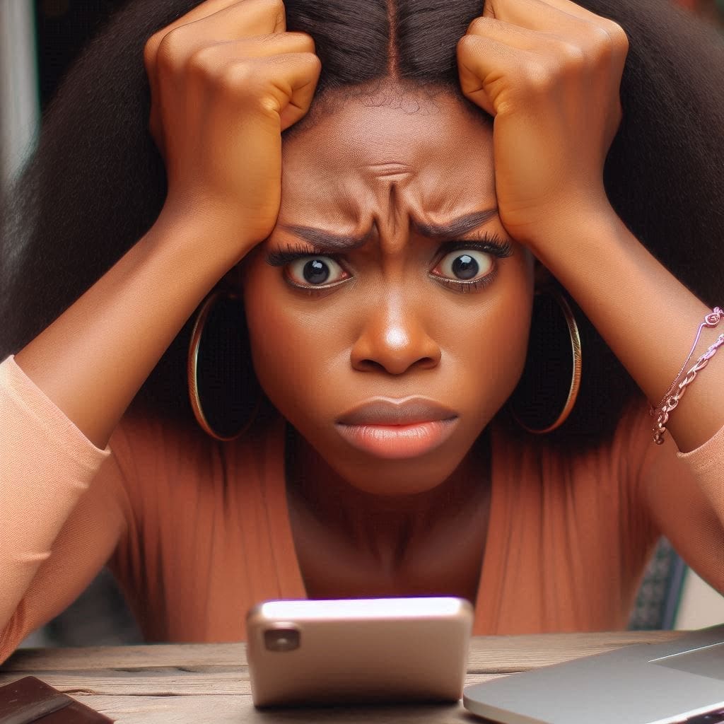 an angry lady- tailing others